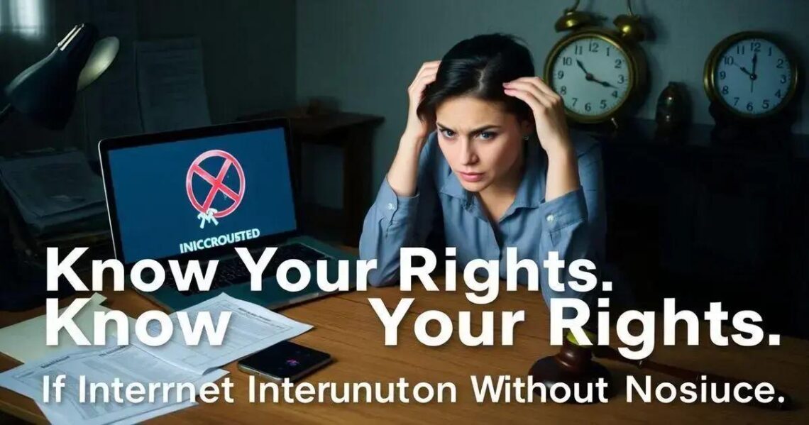 Internet Interrompida Sem Aviso: Saiba Seus Direitos