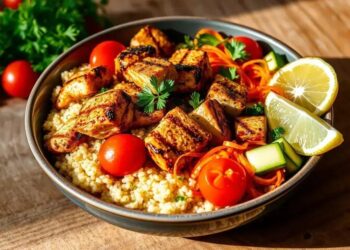 Bowl de frango com quinoa