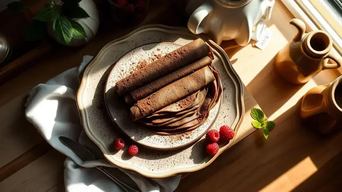 crepe de chocolate