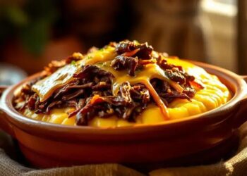 Escondidinho de carne seca