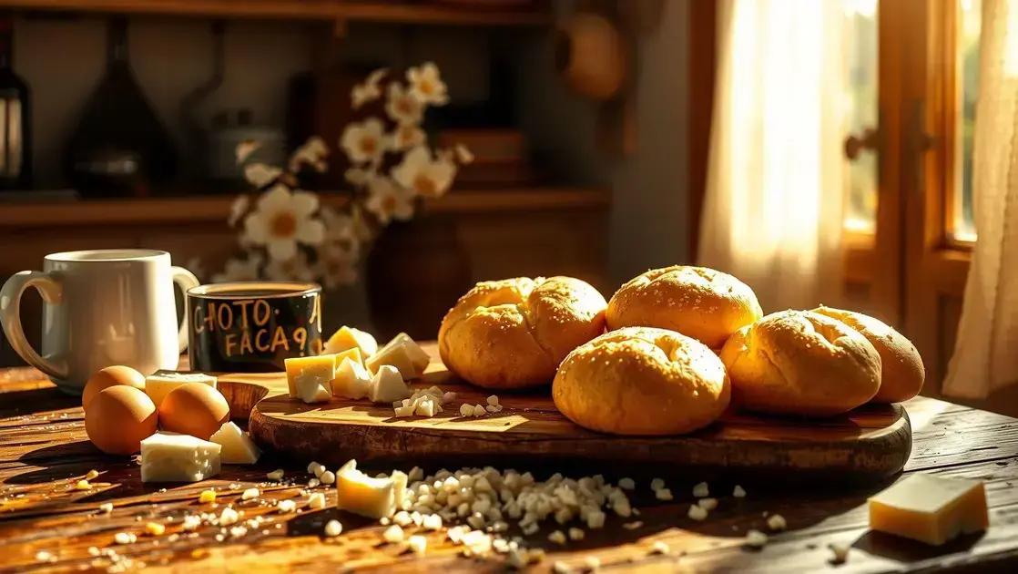 Pão de queijo fit com tapioca