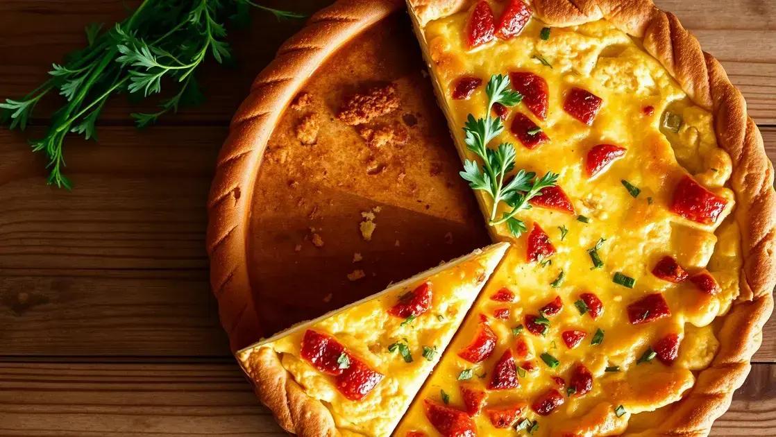 Quiche de alho-poró