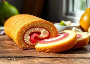 rocambole de goiabada com cream cheese