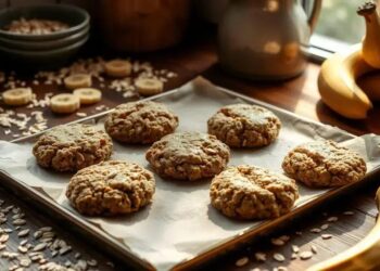 Bolachinhas de aveia e banana sem açúcar