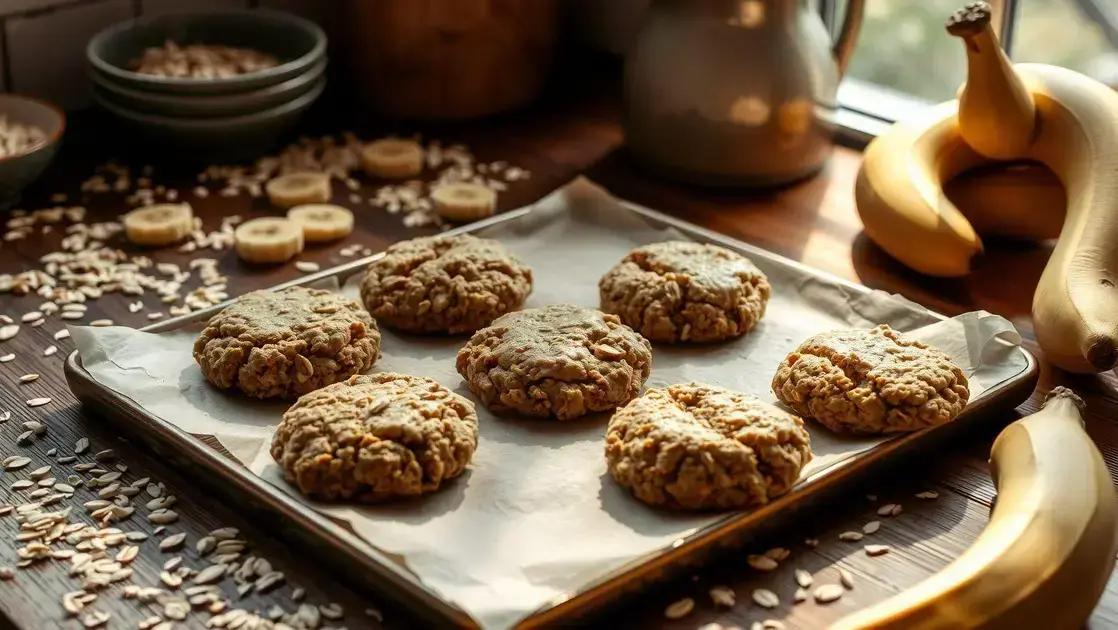 Bolachinhas de aveia e banana sem açúcar