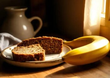 Bolo de banana integral