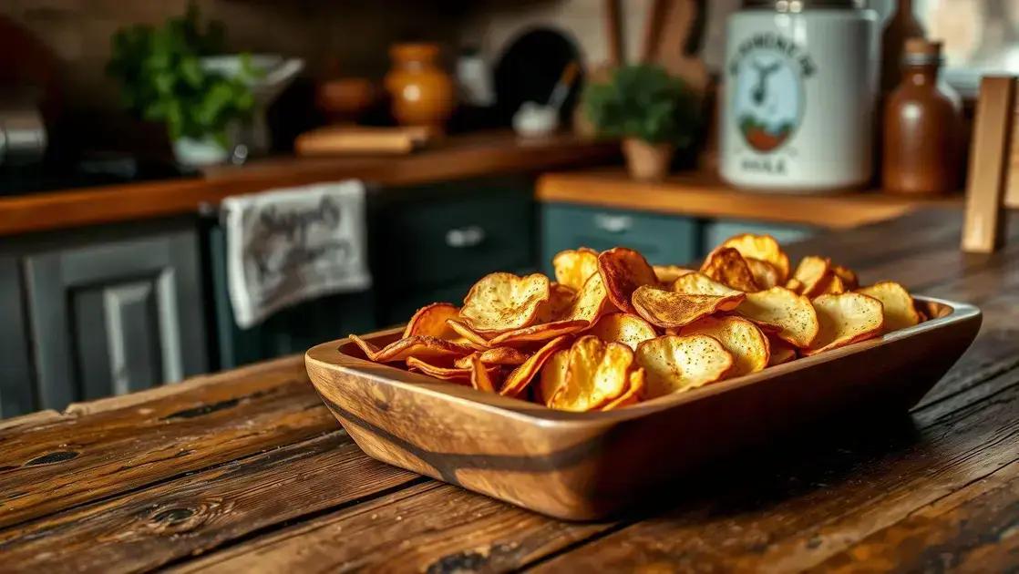 Chips de maçã assada com canela