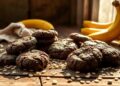 Cookies de banana e cacau