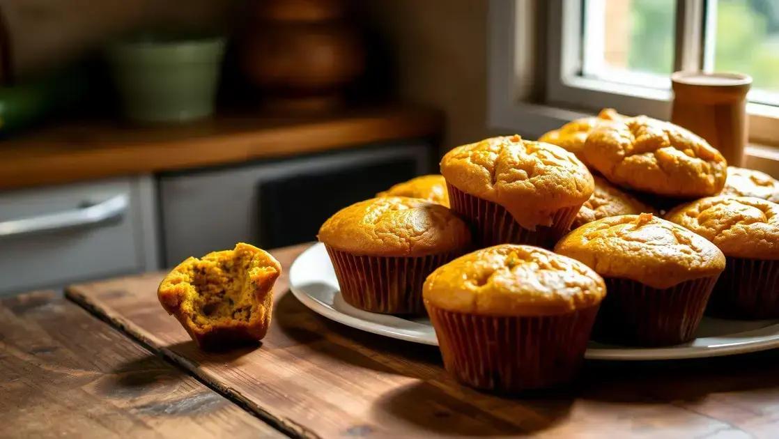 Muffins de abobrinha e cenoura