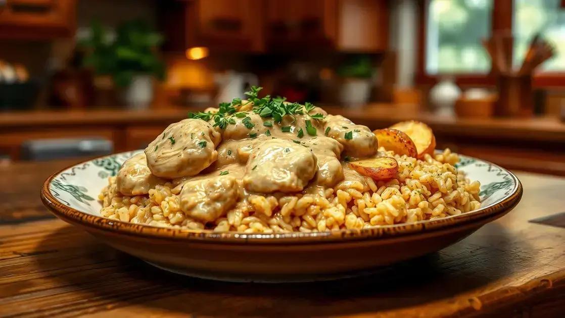 Strogonoff de frango light