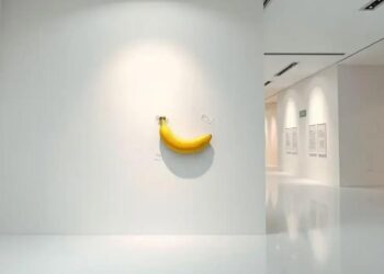 Visitante come banana de obra de arte avaliada em US$ 6,2 milhões