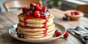 Panquecas de iogurte