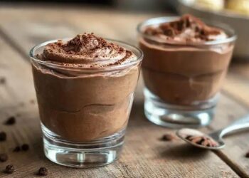 mousse de chocolate fit