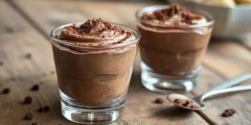 mousse de chocolate fit
