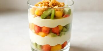 minis pavês de frutas light